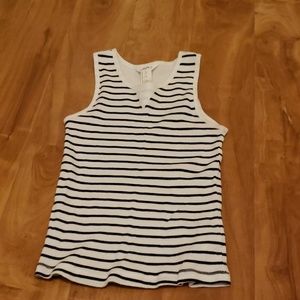Black and white  Striped tank top
